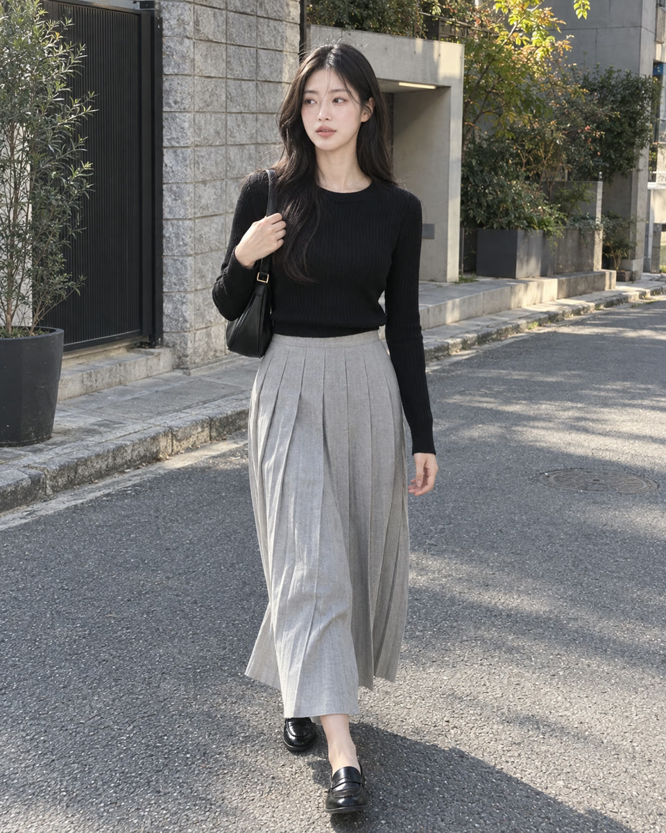 거리 화보를 찍는 서윤