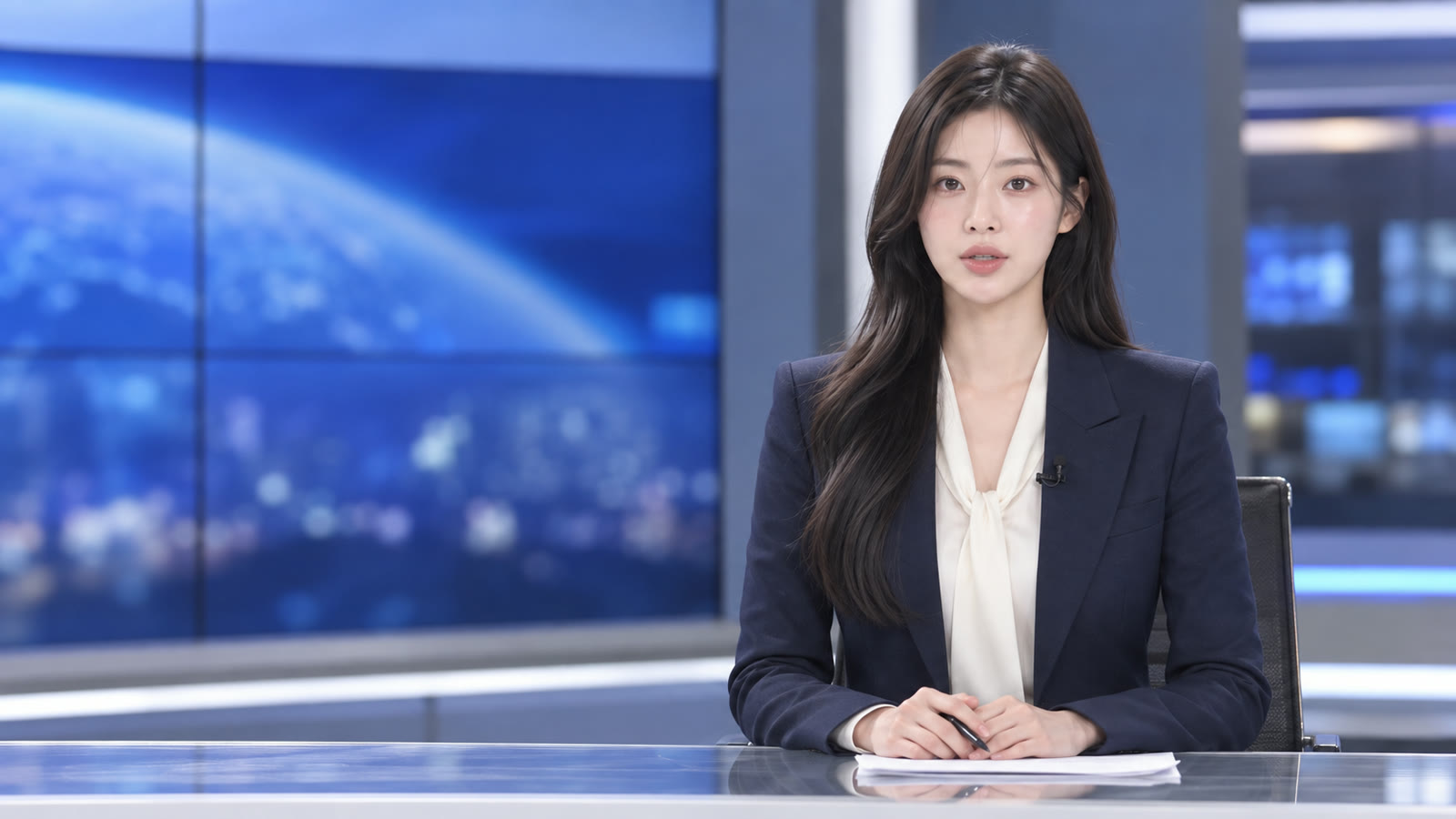 뉴스 데스크의 서윤 아나운서